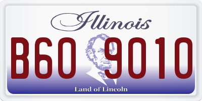 IL license plate B609010
