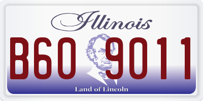 IL license plate B609011