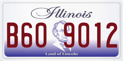 IL license plate B609012
