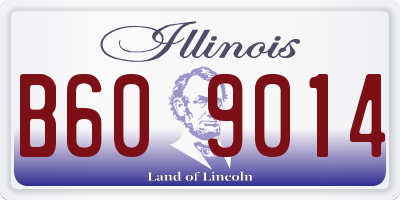IL license plate B609014