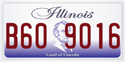 IL license plate B609016