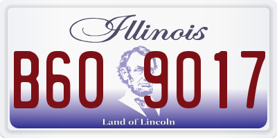 IL license plate B609017