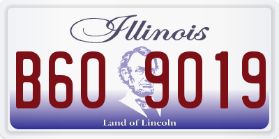 IL license plate B609019