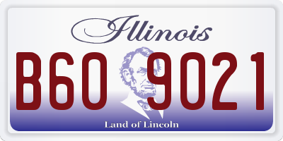 IL license plate B609021