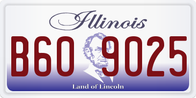 IL license plate B609025