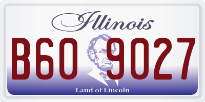 IL license plate B609027