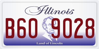 IL license plate B609028