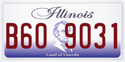 IL license plate B609031
