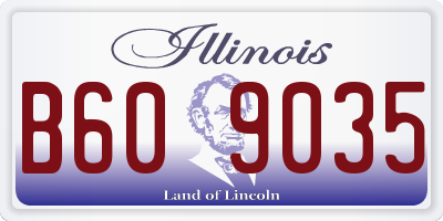 IL license plate B609035