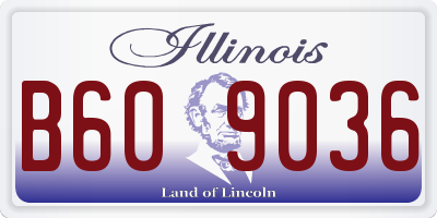 IL license plate B609036
