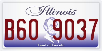 IL license plate B609037
