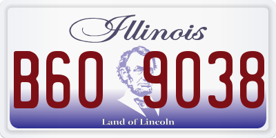 IL license plate B609038