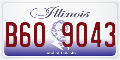 IL license plate B609043