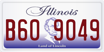 IL license plate B609049