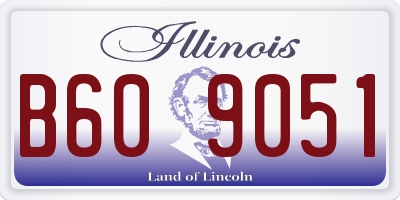 IL license plate B609051