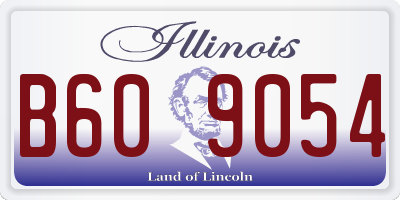 IL license plate B609054