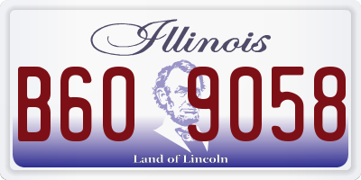 IL license plate B609058