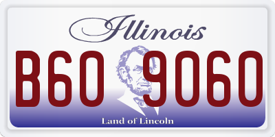 IL license plate B609060
