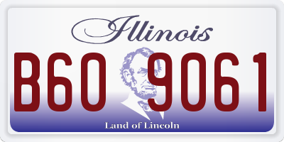 IL license plate B609061