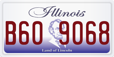 IL license plate B609068