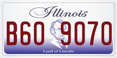 IL license plate B609070