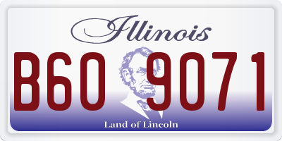 IL license plate B609071