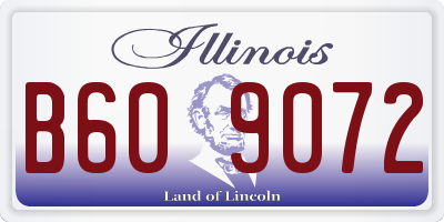 IL license plate B609072