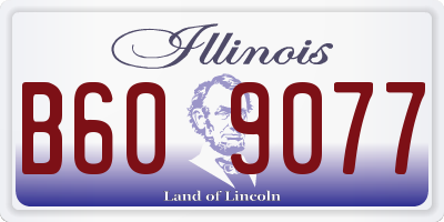 IL license plate B609077
