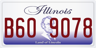 IL license plate B609078