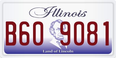 IL license plate B609081