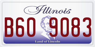 IL license plate B609083