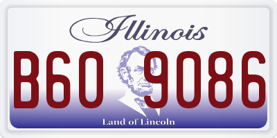 IL license plate B609086