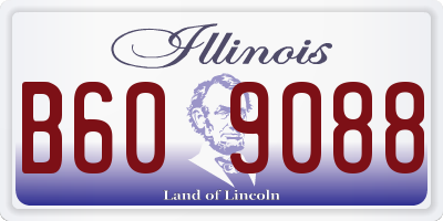 IL license plate B609088