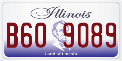 IL license plate B609089