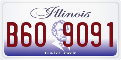 IL license plate B609091