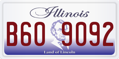 IL license plate B609092