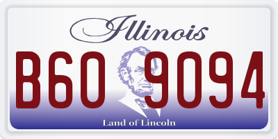 IL license plate B609094