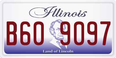 IL license plate B609097