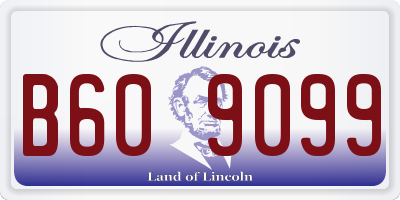 IL license plate B609099