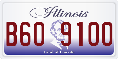 IL license plate B609100