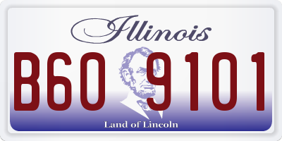 IL license plate B609101
