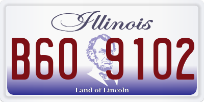 IL license plate B609102