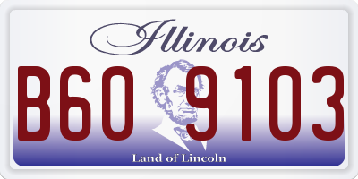 IL license plate B609103