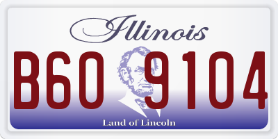 IL license plate B609104