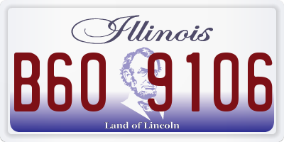 IL license plate B609106