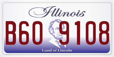 IL license plate B609108