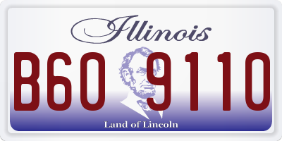 IL license plate B609110