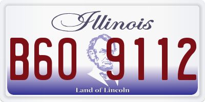 IL license plate B609112