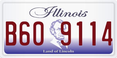 IL license plate B609114