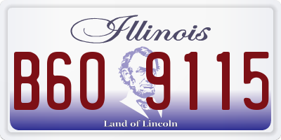 IL license plate B609115